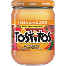 TOSTITOS MEDIUM SALSA CON QUES [628 ml]