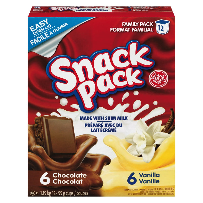 SNACK PACK PUDDING 12S CHOC/V [12 EA]