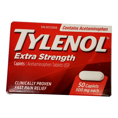 TYLENOL XSTR CAPLET 500MG 50