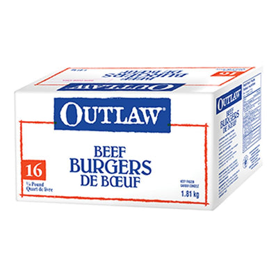 OUTLAW BEEF BURGERS 16PK [1.8 kg]