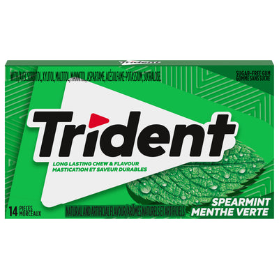 TRIDENT SPEARMINT GUM [14 ea]