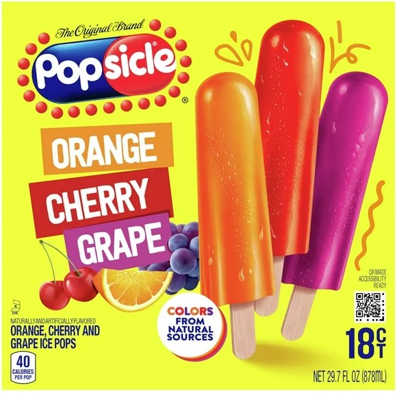 POPSICLE ORG,CHERRY,GRAPE [576 ml]
