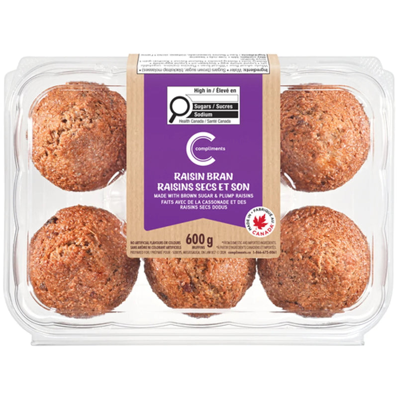 COMP RAISIN BRAN MUFFINS [600 g]
