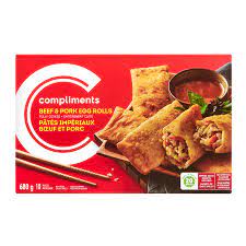 COMP EGG ROLLS BEEF & PORK [680 g]