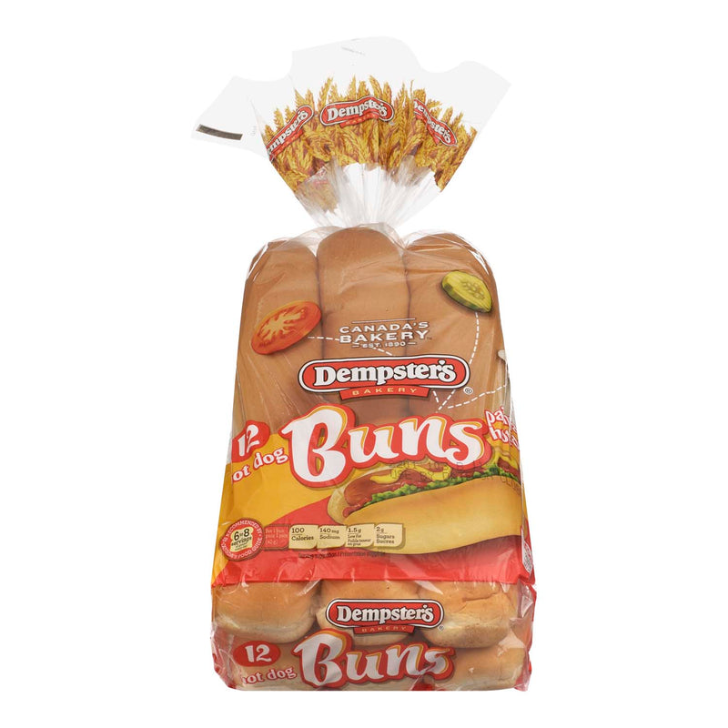 DEMPSTER HOT DOG BUNS [12 EA]