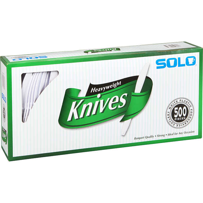 Solo Plastic Knives, 500 ct