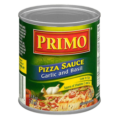 PRIMO PIZZA SAUCE GARLIC BASIL [213 ml]