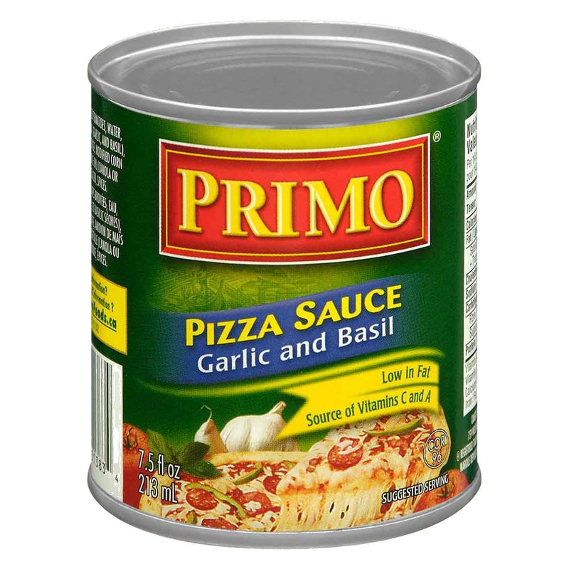 PRIMO PIZZA SAUCE GARLIC BASIL [213 ml]