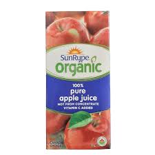 SUN-RYPE ORGANIC APPLE JUICE [1 l]