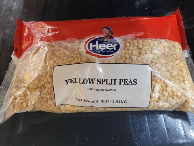 Heer Yellow Split Peas, 1.81 kg