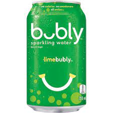 Bubly Lime Buddy Sparkling Water, 354 mL