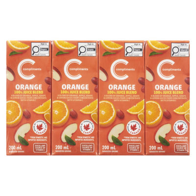Compliments 100% Orange Juice [8 pcs]