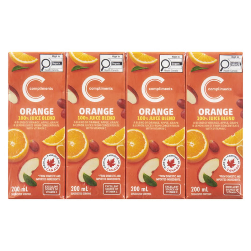 Compliments 100% Orange Juice [8 pcs]