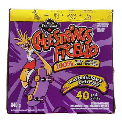 BLACK DIAMOND CHEESE STRINGS [40 EA]