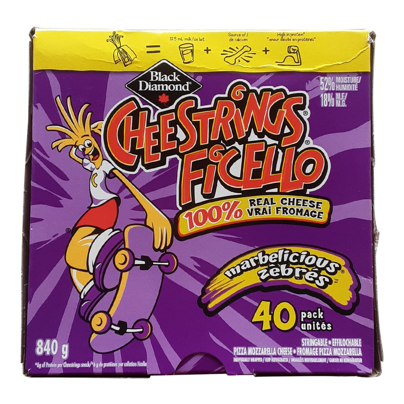 BLACK DIAMOND CHEESE STRINGS [40 EA]