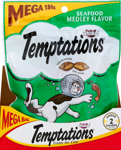 WHISKAS TEMPTATIONS SEAFOOD ME [180 g]
