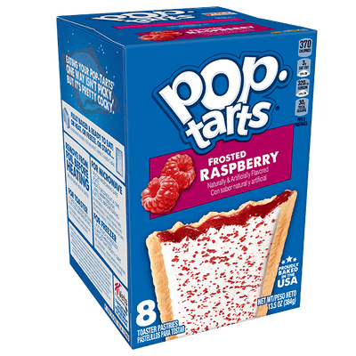 KELLOGGS POP TARTS RASPBERRY [384 g]