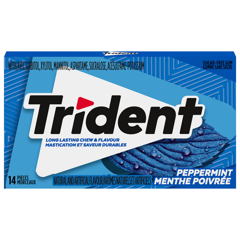TRIDENT PEPPERMINT GUM [14 ea]