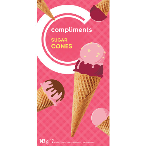 COMPLIMENTS SUGAR CONES [12 EA]