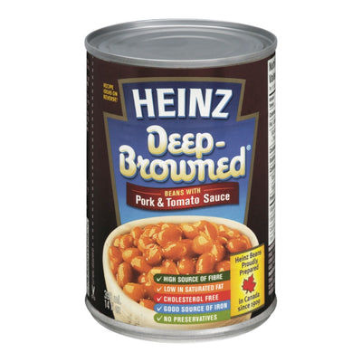 HEINZ DEEP BROWN BEANS W PORK [398 ml]