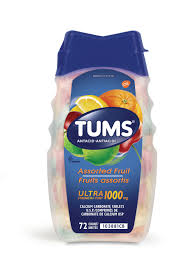Tums Assorted Fruit Antacid, 72 ct