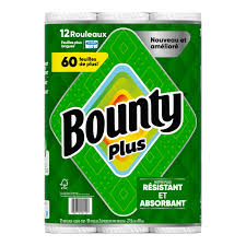 BOUNTY PAPER TOWELS 12 Rolls [12 ea]