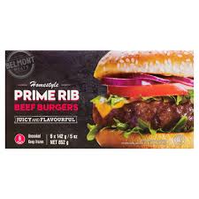 Belmont Prime Rib Beef Burgers [852 g]