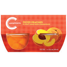 COMP PEACH DICED JUICE CUPS [4 ea]