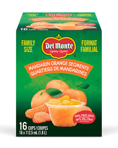 DELMONTE MANDARIN FRT CUPS [16 ea]