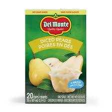 DelMonte Diced Pears Cups 20s [20 pcs]