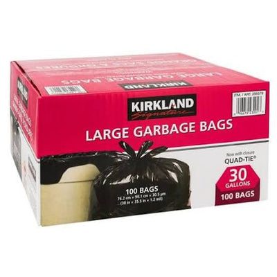 KIRKLAND LGE GARBAGE BAGS [100 ea]