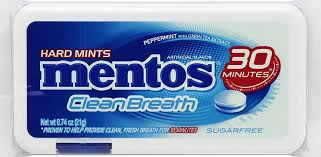 MENTOS PEPPERMINT CLEAN BREATH [21 g]