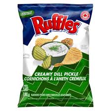 RUFFLES CREAMY DILL PICKLE CHI [200 g]