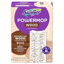 SWIFFER POWERMOP PADS WOOD [5 ea]