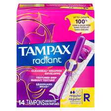 TAMPAX TAMPON RADIANT REGULAR [14 ea]