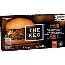 THE KEG BEF BURGERS 680 GMS