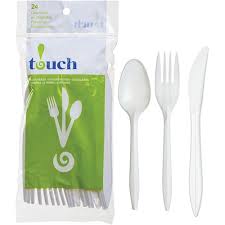 Touch Assorted Plastic Cutlery [24 pcs]