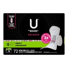 U KOTEX BALANCE HEAVY PADS 72` [72 EA]