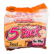 MR. NOODLE INSTANT NOODLE BEEF [5 ea]