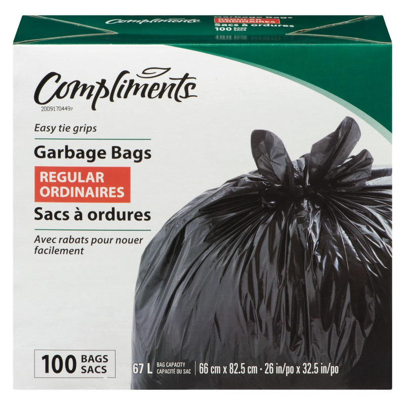 Compliments Garbage Bags, 100 ct