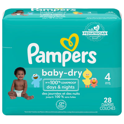 PAMPERS BABY DRY SIZE 4 28s