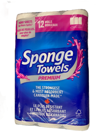 SPONGE TOWELS PREMIUM 12S [12 pcs]