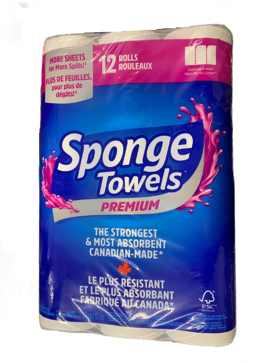 SPONGE TOWELS PREMIUM 12S [12 pcs]