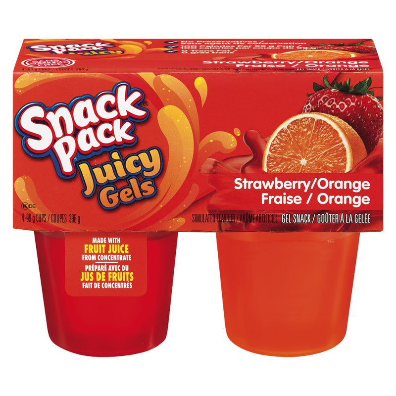 HUNTS JUICY GELS STRWB/ORNGE [4 EA]