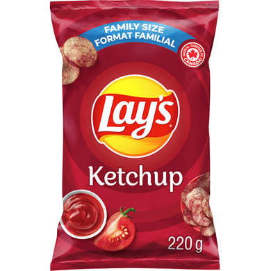 LAY`S KETCHUP FAMILY SIZE CHIP [220 g]