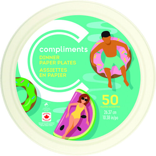 COMP DINNER PLATES 10.38IN [50 ea]