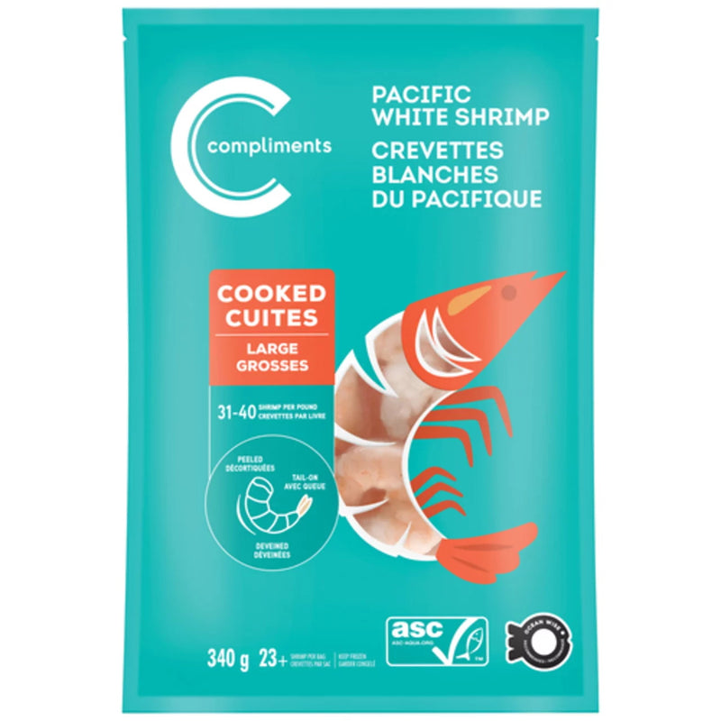 COMP COOKED WHITE SHRIMP [340 g]