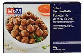 M&M Sirloin Beef Meatballs 90 [907 g]