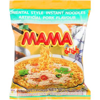 MAMA NOODLES PORK INSTANT [60 g]