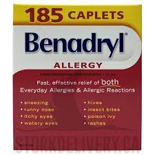 BENADRYL ALLERGY 185 CAPLETS